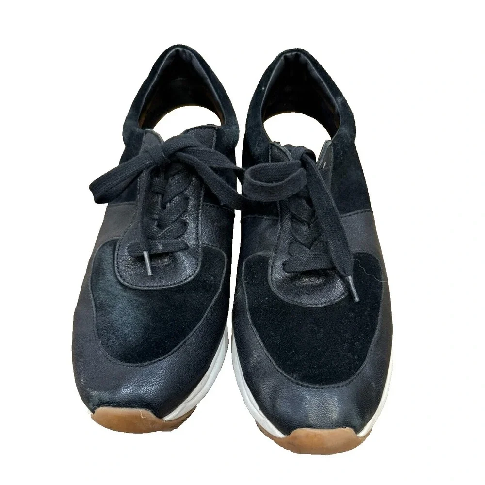Patricia Nash Women's‎ Milano Sneakers Black Suede/Leather Size 9.5 M